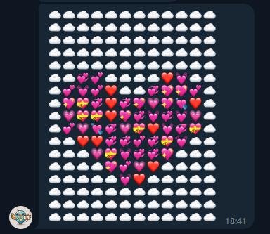 Секретное сердечко, его можно получить, если вбить "h"