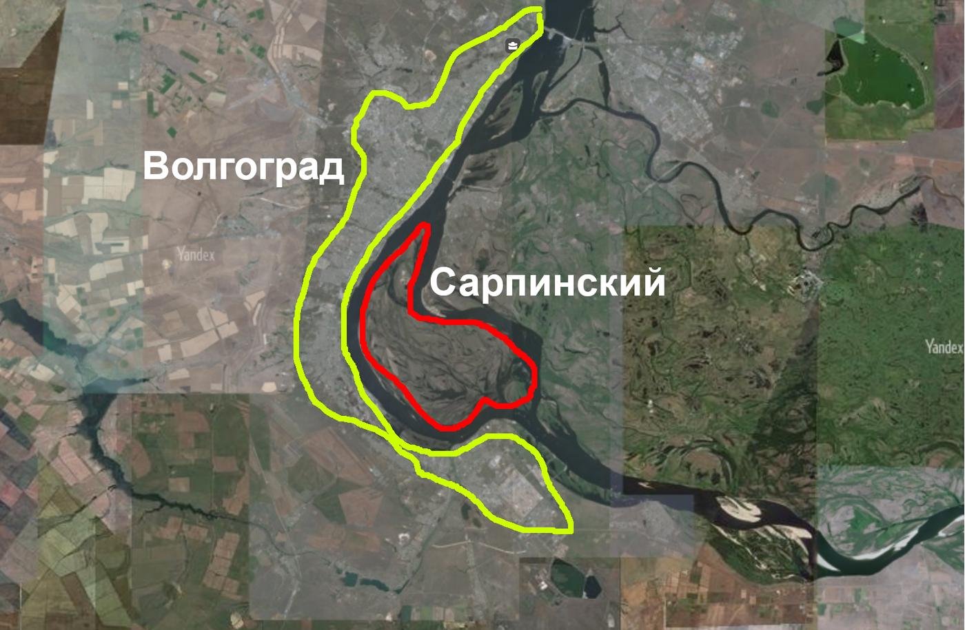 Сарпинский, тоже вроде как самый большой речной остров