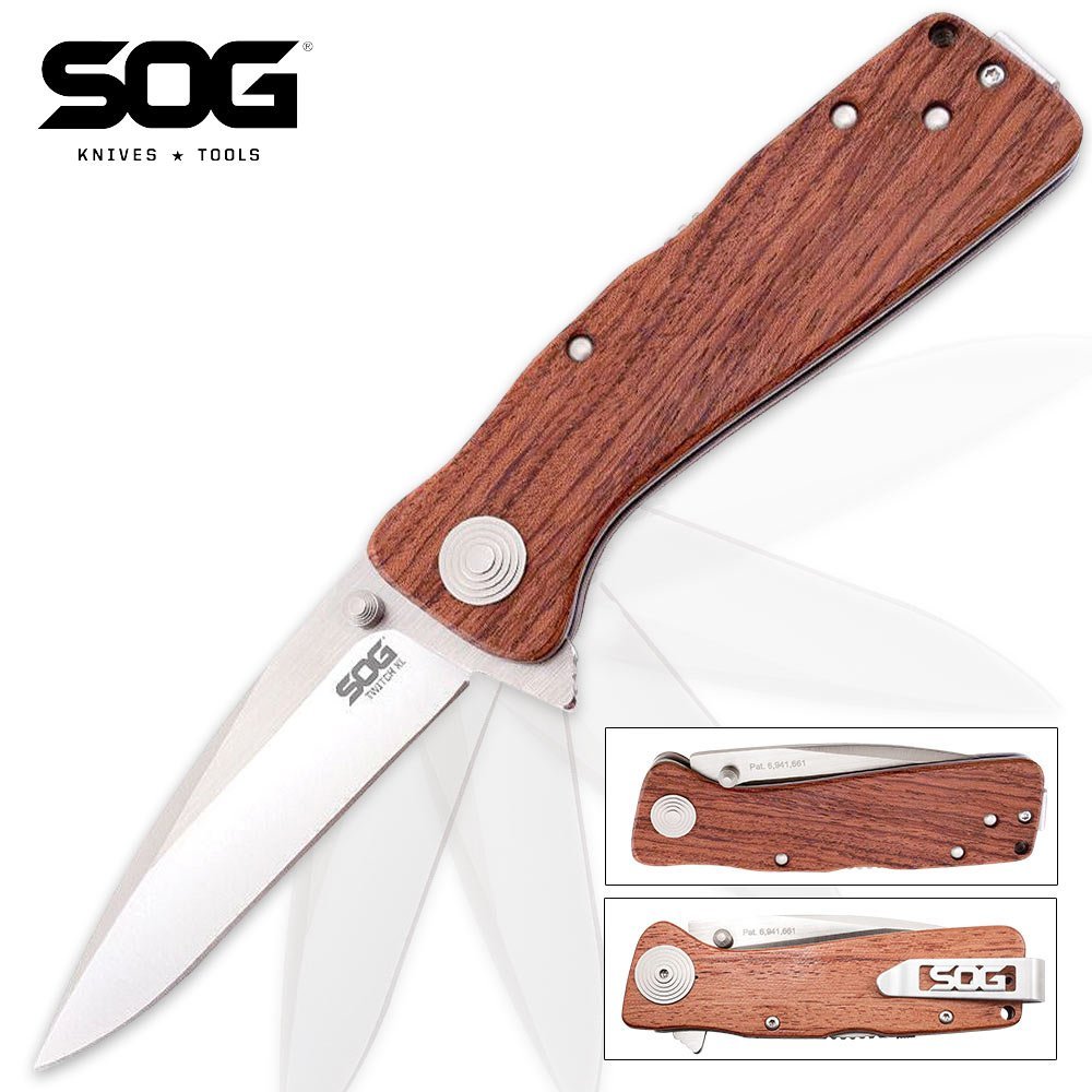 SOG Twitch Wooden Handle