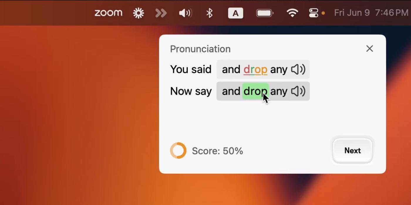 Вот так вот выглядят карточки с произношением.