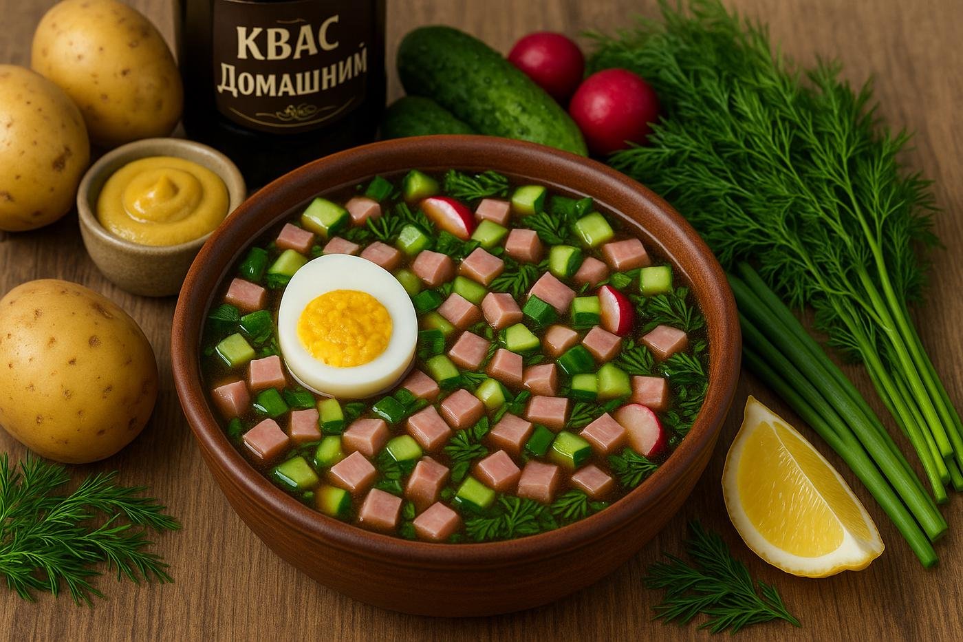 версия окрошки по этому рецепту от ChatGPT