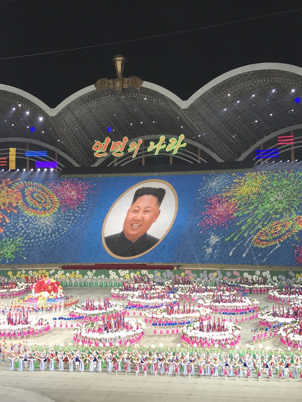 Массовое гимнастическое шоу