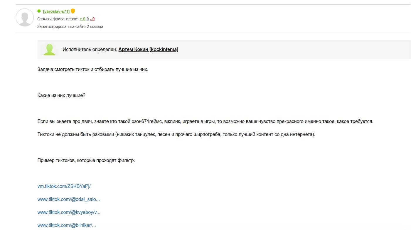 Лучшая работа в мире