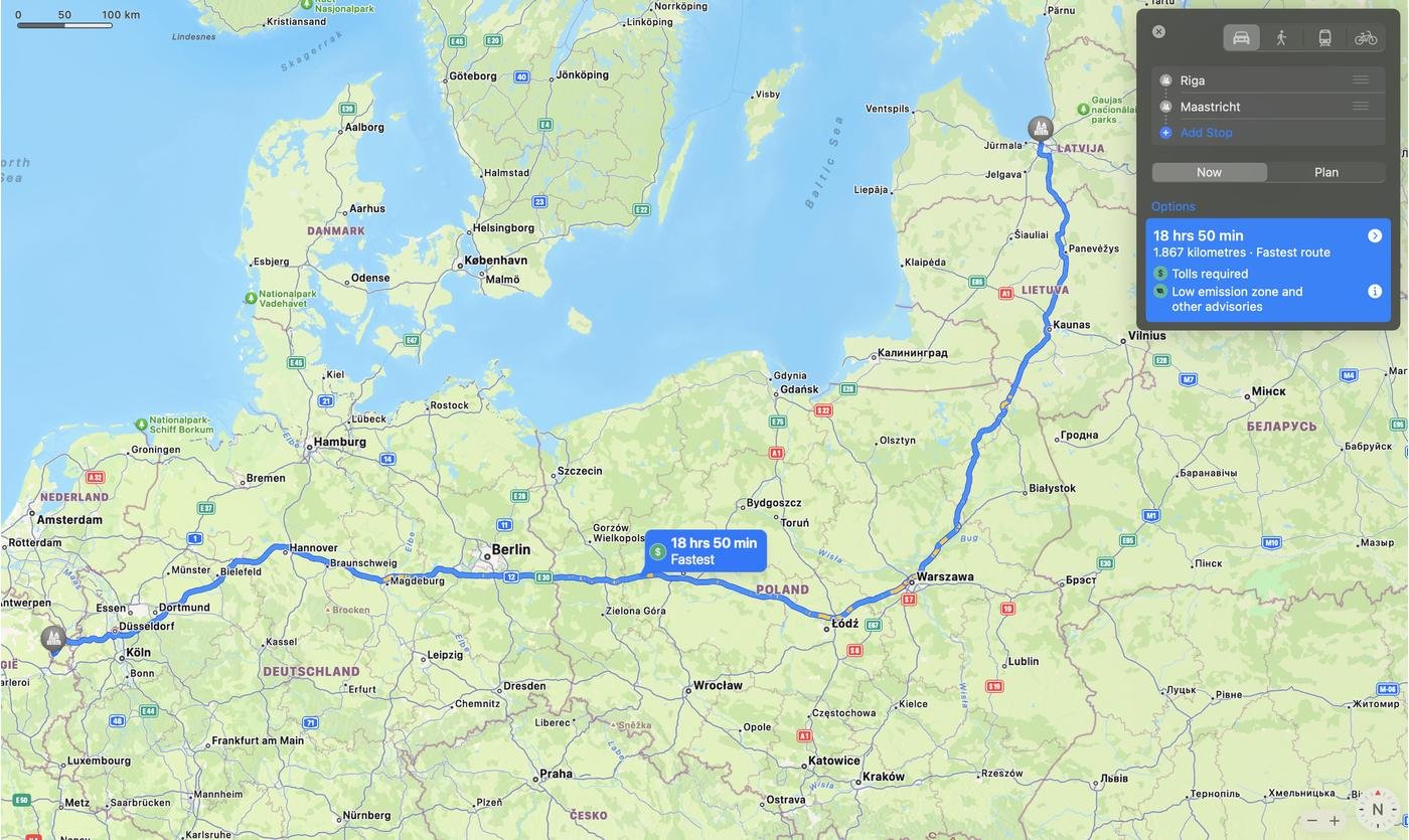 Наш примерный маршрут, разбили на 2 дня