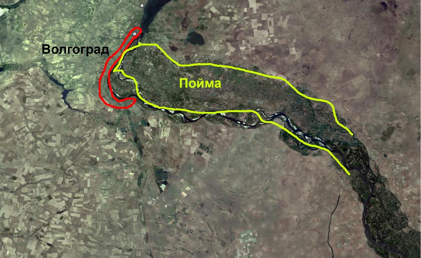 Пойма вроде как большая, но это всего 4% области, остальное пустош