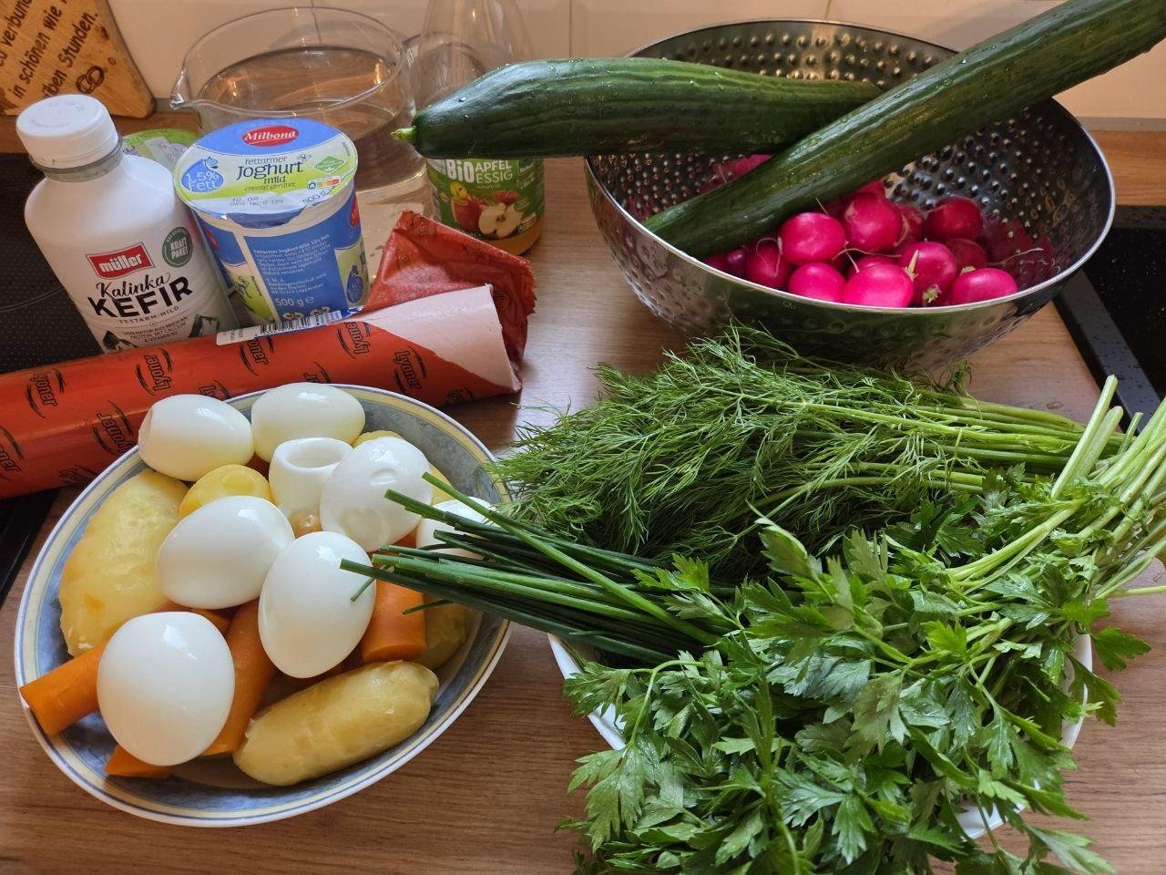 Наше количество ингридиентов на большую кастрюлю