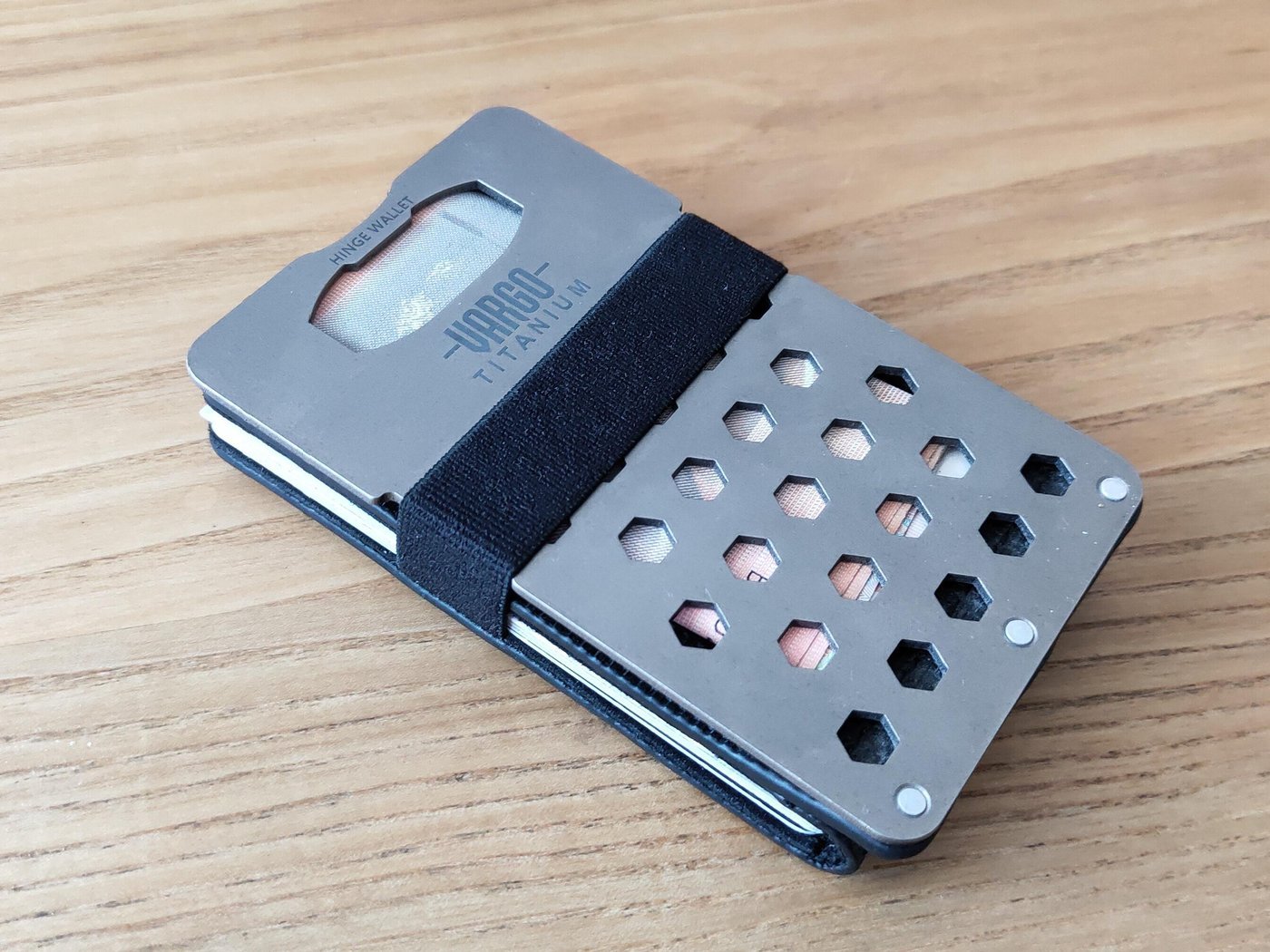 Vargo titanium hinge wallet