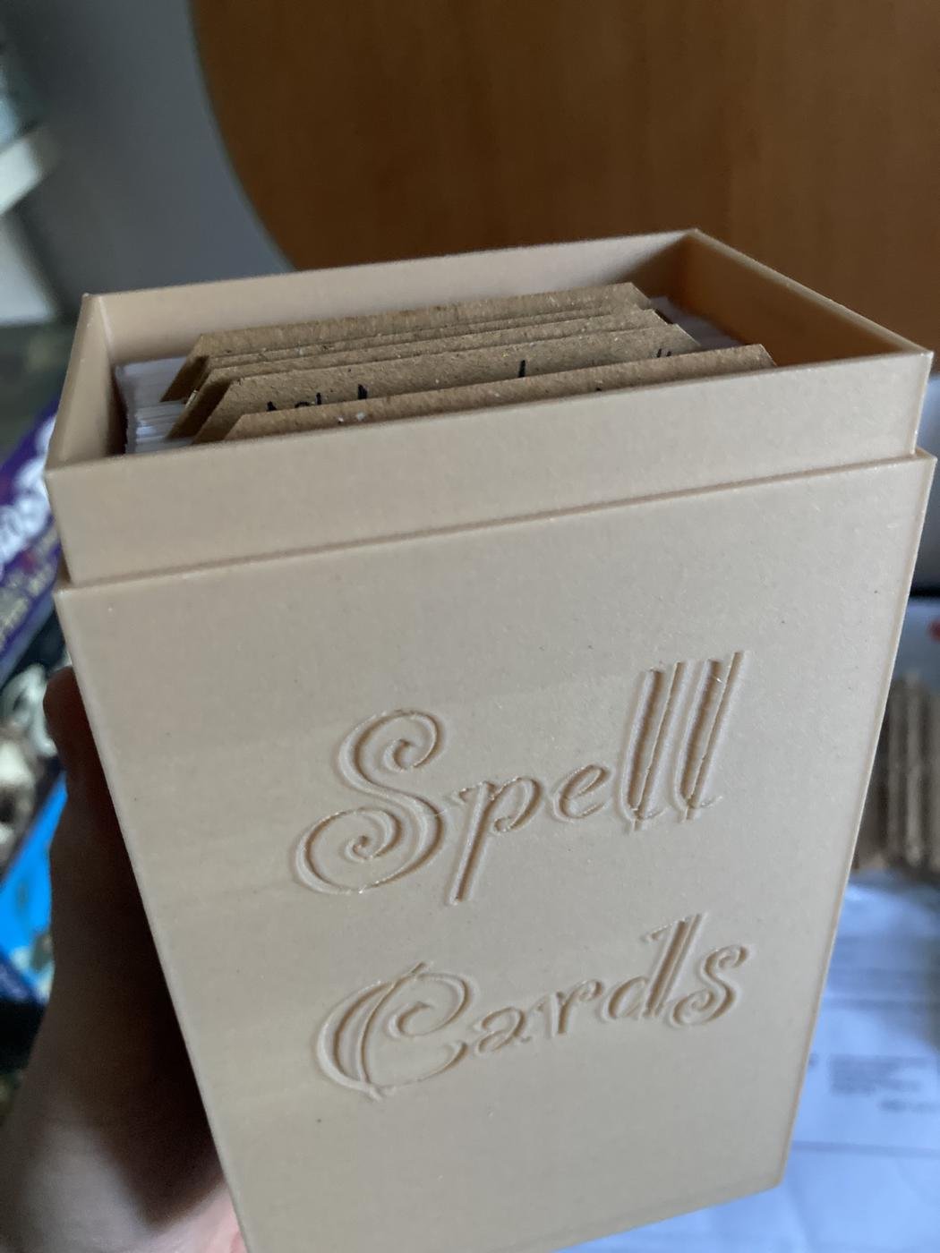Коробка для карточек спеллов в днд
