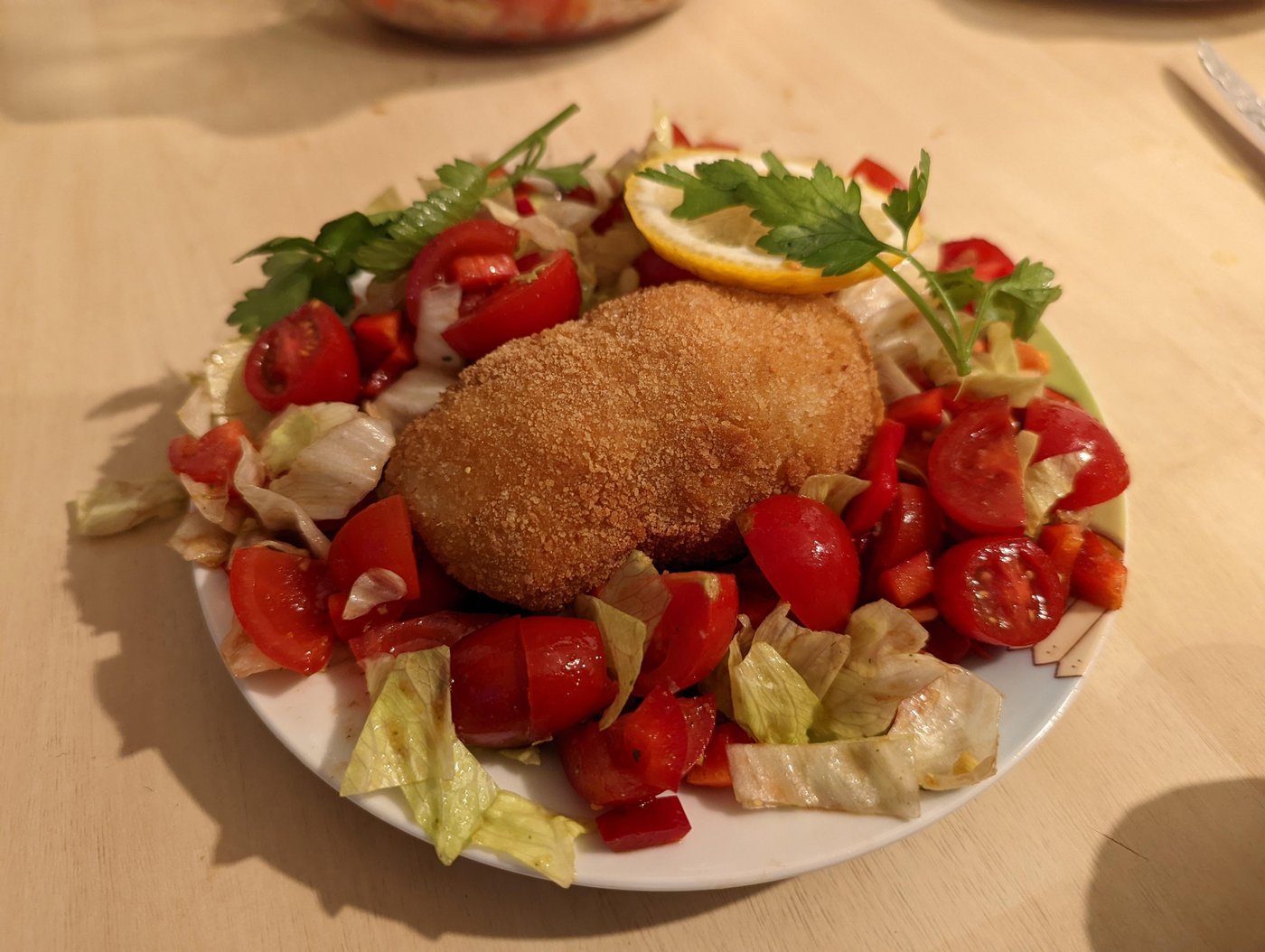 Вариант с салатом