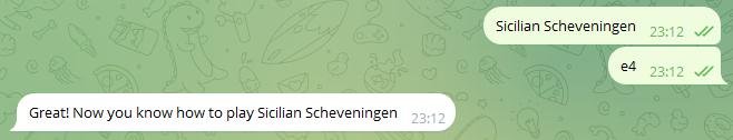 Бот считает, что если я сделал любой ход, то я уже знаю, как играть дебют