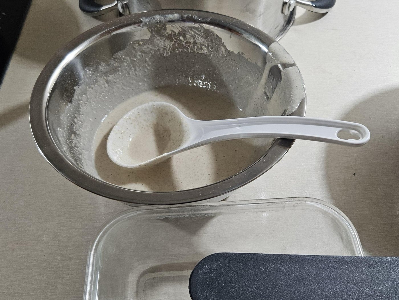 Плотная масса овсяноблина