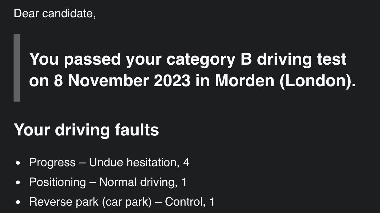парковку задом я просто поправлял раза три потому что мне было похуй, я знал что это не приведет к пересдаче