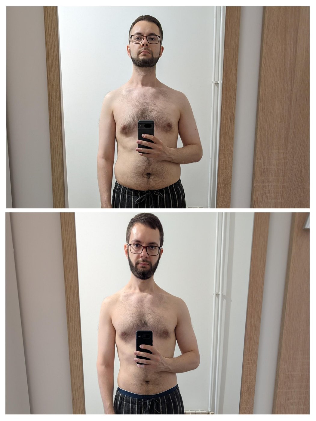 Для ровной статистики сфоткался в тех же штанах (а мог без них, не благодарите)