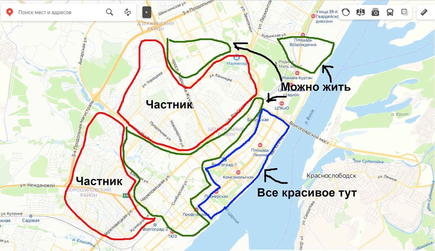 Схематично где можно смотреть квартиры