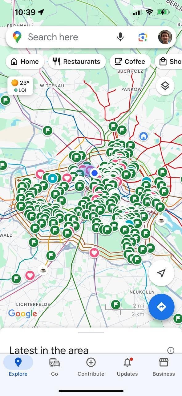 Мой Берлин на карте 😊