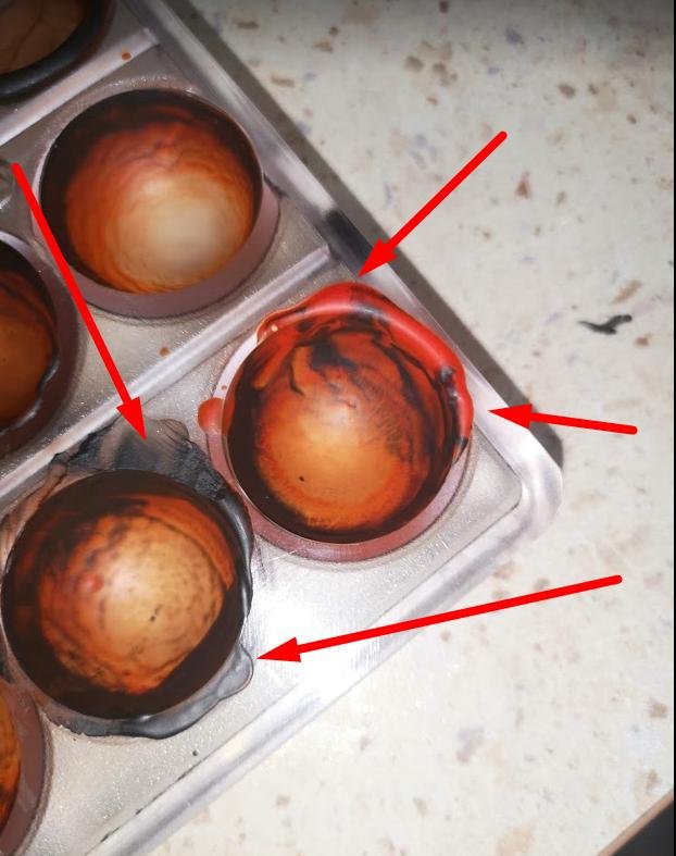 Излишки масла, которые нужно очистить