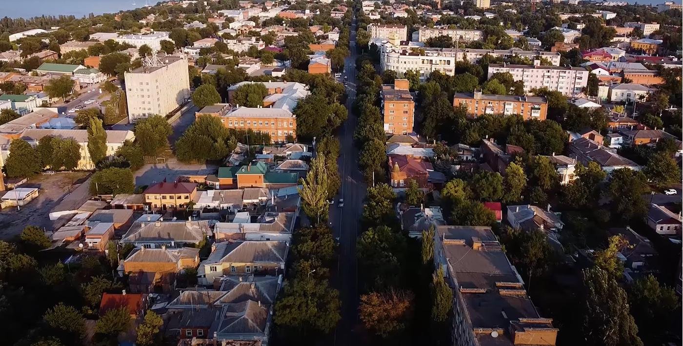 Вид на центр с квадракоптера