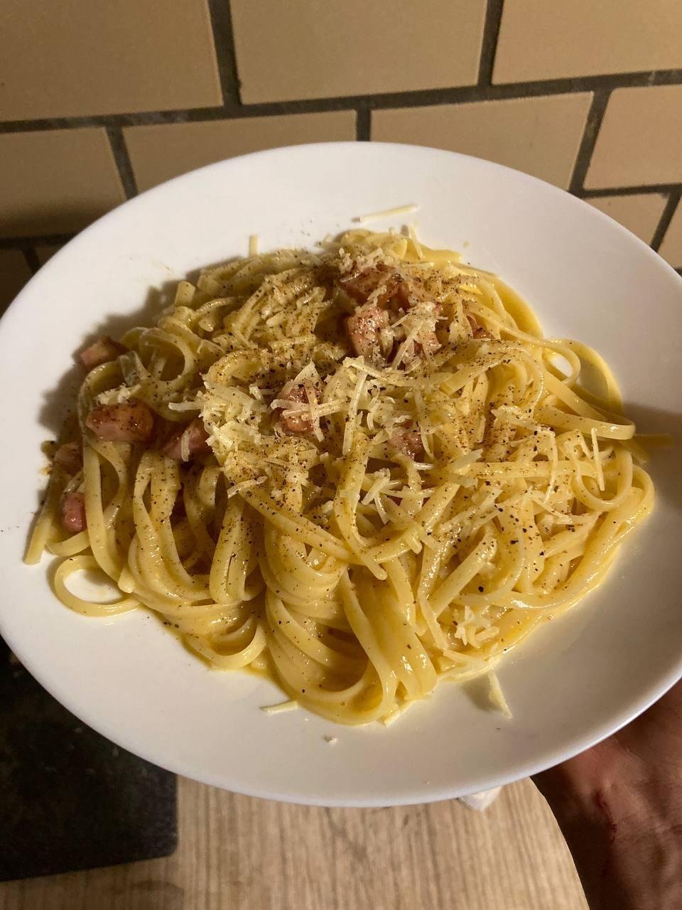 Карбонара - результат 15-минутного рецепта