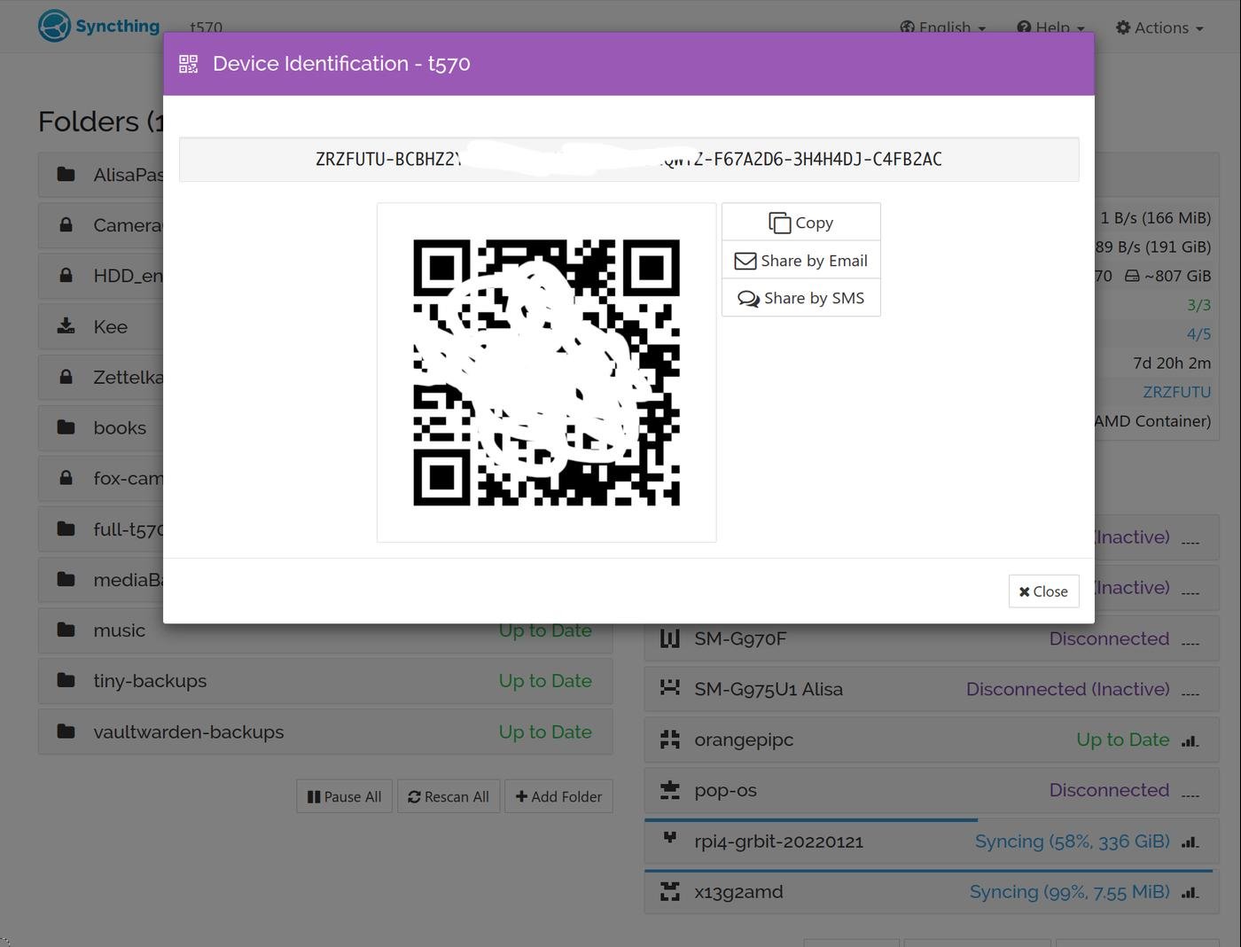 Вот так просто можно сосканить код мобильником и связать с десктопом