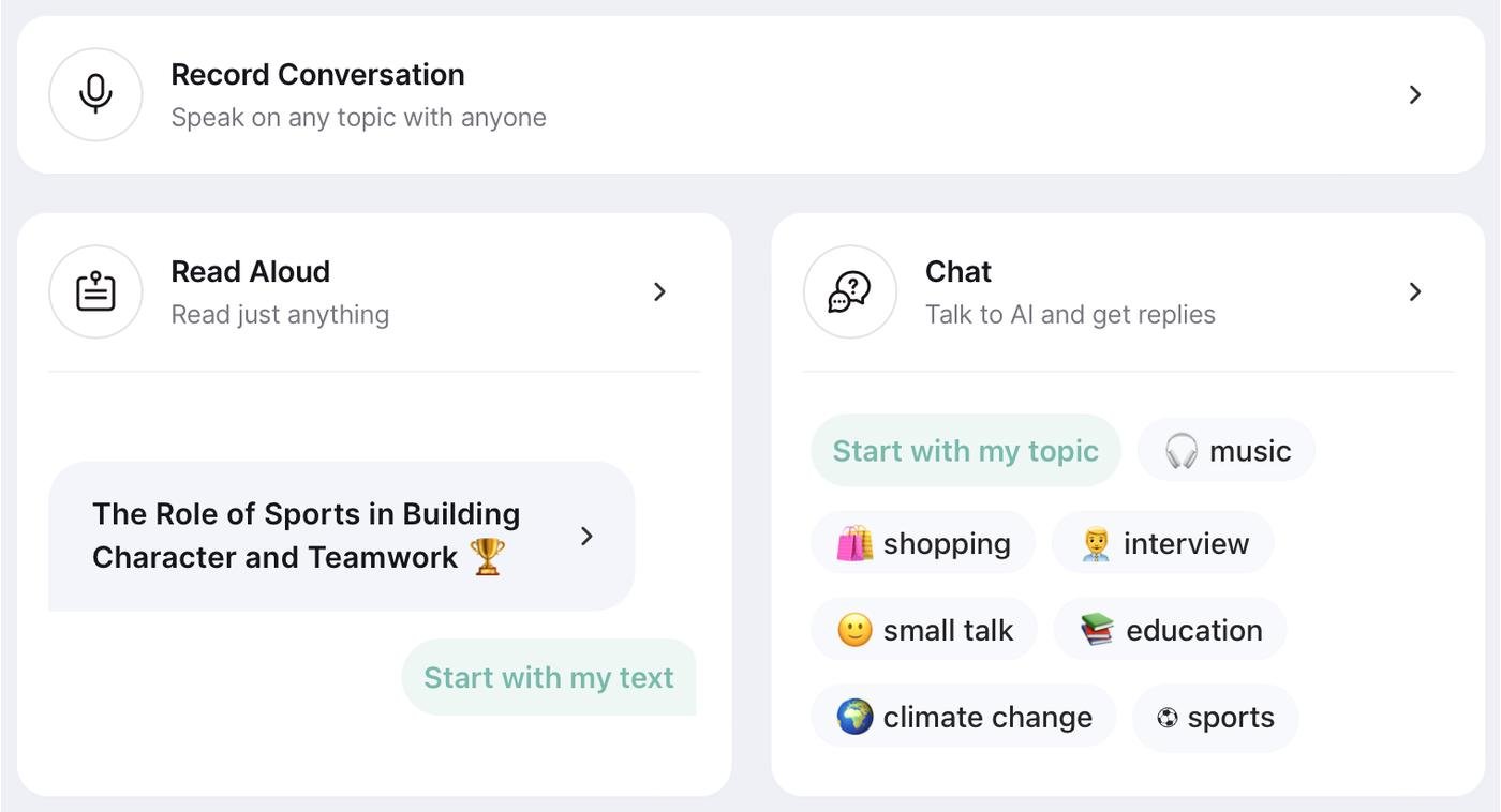 Pronounce Recording Options