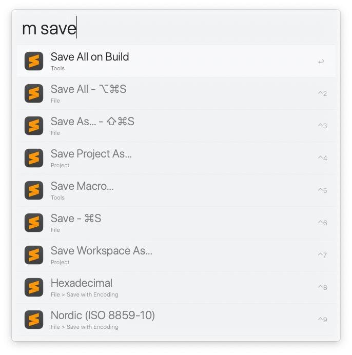 для примера в Sublime Text