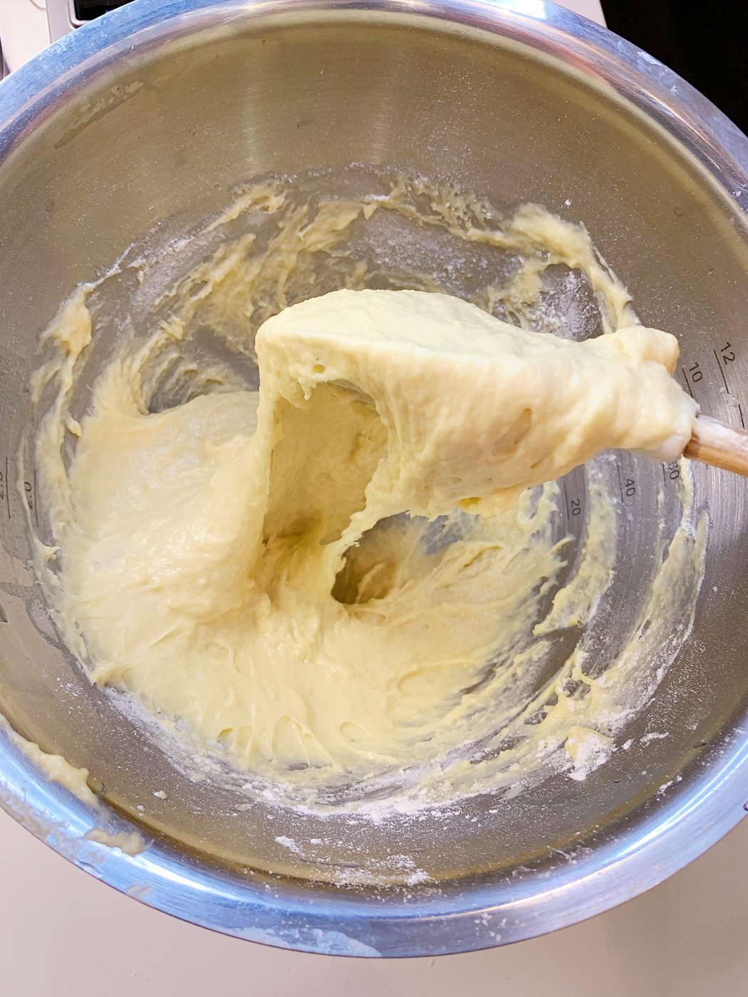 Итоговое тесто должно выглядеть так