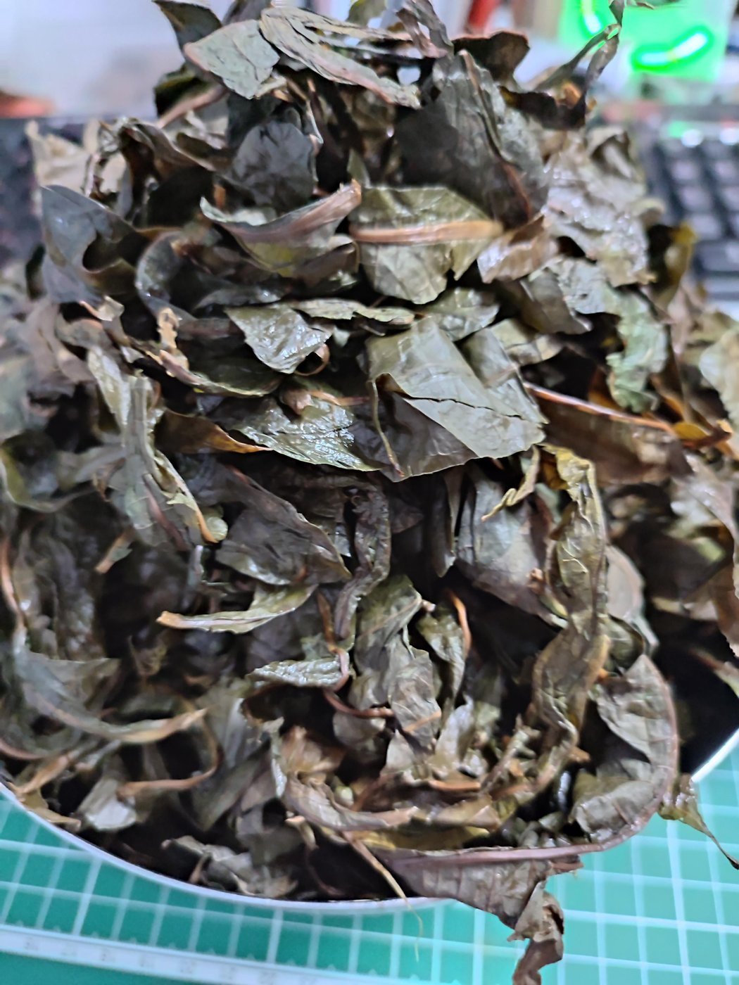 И поворошил плотно скатанные пласты целых листьев, внутри они не до конца утратили зеленый цвет