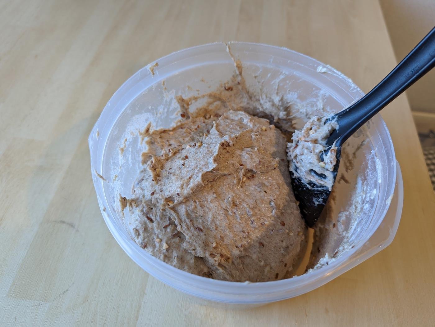 Вариант замеса с ложкой