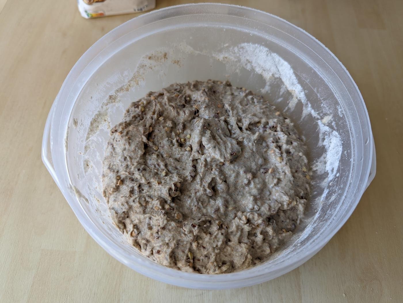 Липкое начальное тесто